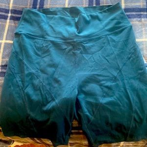 Teal High rise athletic biker shorts